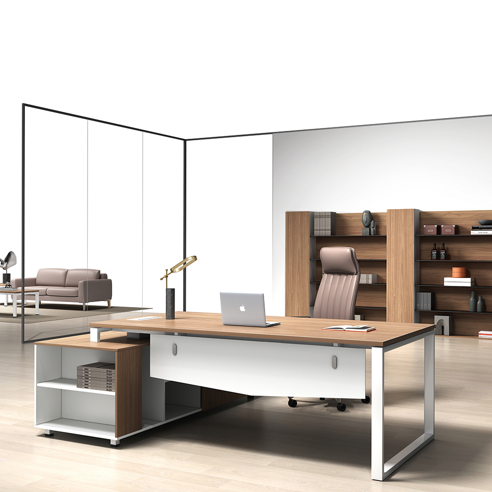 Woodworking Desk Chair - Wyprzedaż Nowoczesne biurko w kształcie litery
