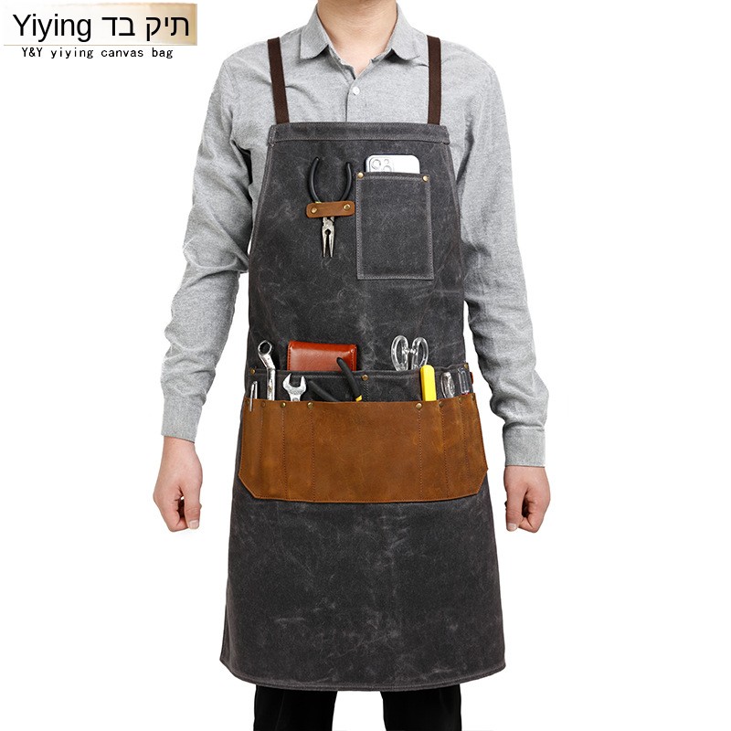 Woodworking Apron - Fartuch z płótna olejowanego z woskiem,