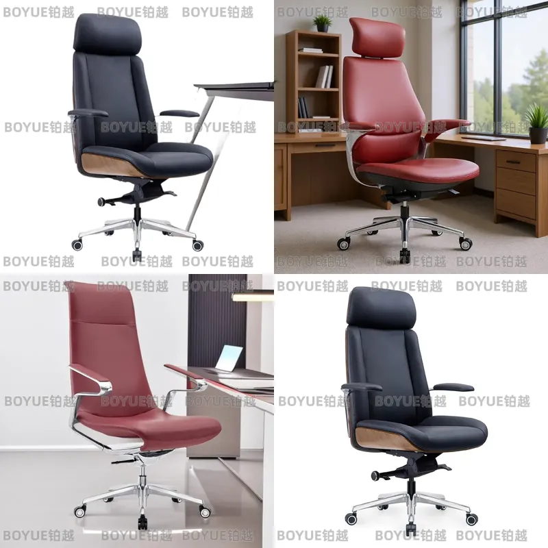 Woodworking Desk Chair - Ergonomiczne krzesło biurowe z wysokim oparciem,
