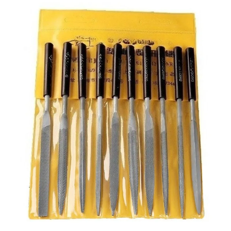Woodworking Files And Rasps - Zestaw pilników igłowych metalowych 10 szt.,