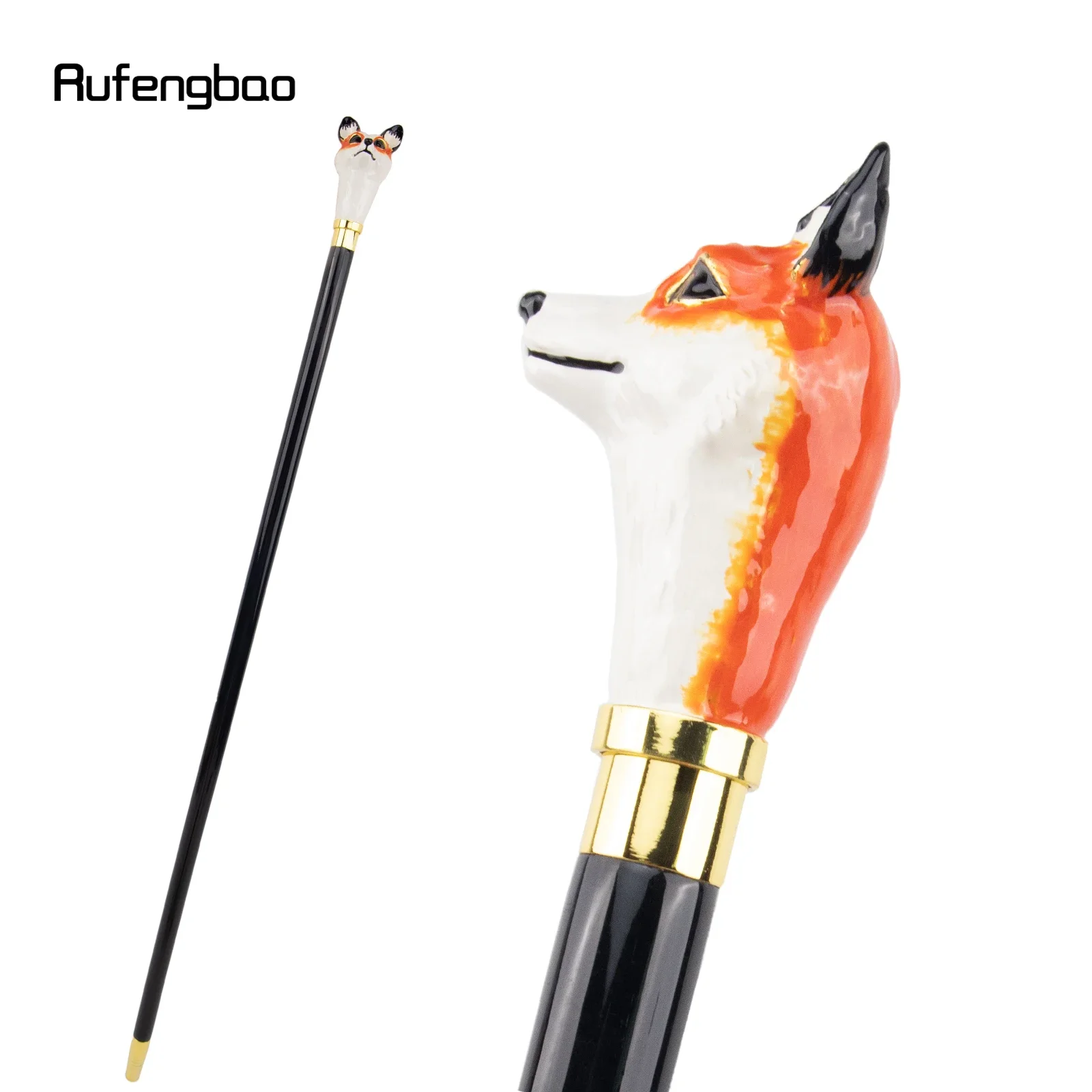 Woodworking Joint - Ceramiczna głowa lisa rasy red fox,