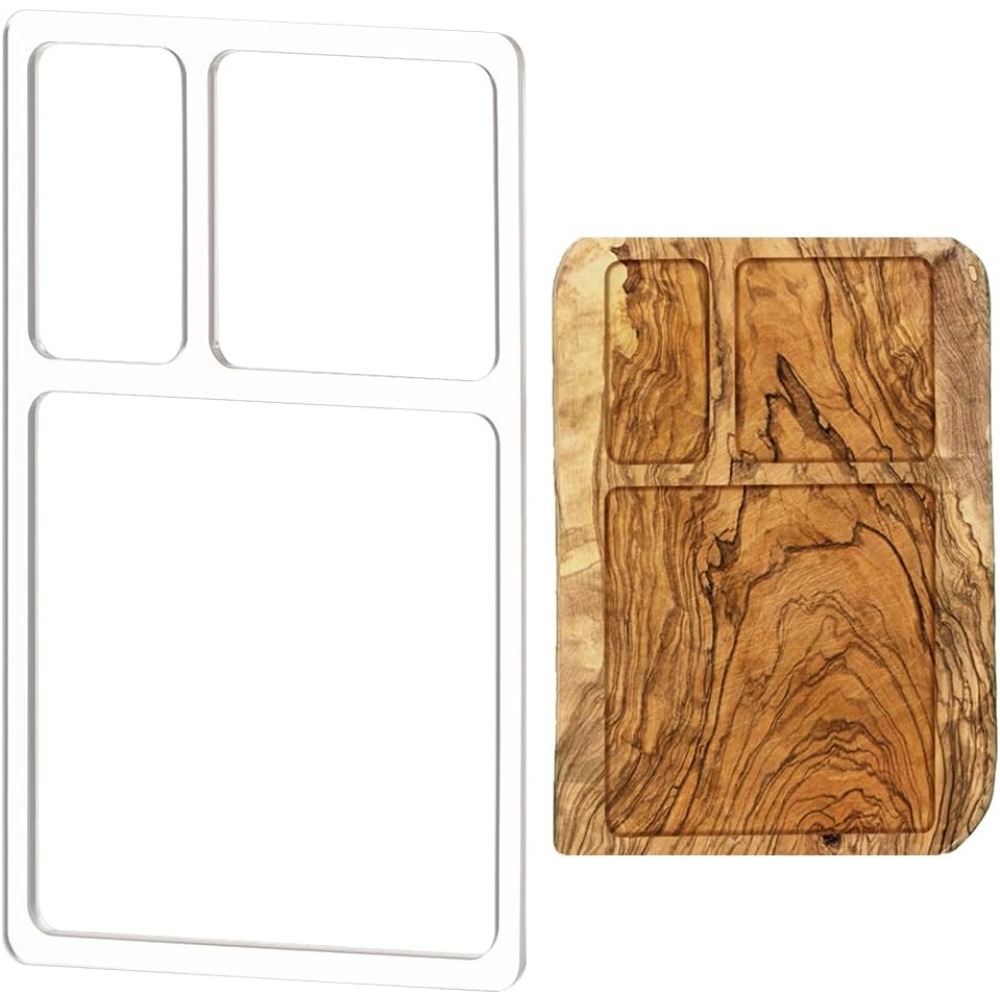 Woodworking Router Templates - 3 kieszonkowe szablony do frezarek z