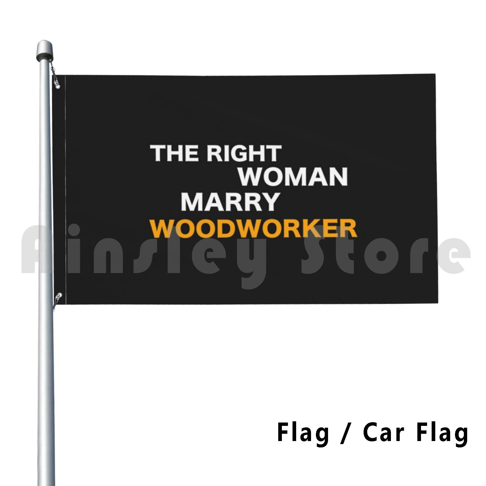 Woodworking Definition - Drewniarz z pasją Flaga Samochodowa Flaga