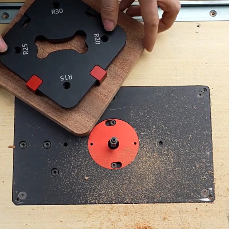 Woodworking Router Templates - Szablon do zaokrąglania narożników frezarką ze