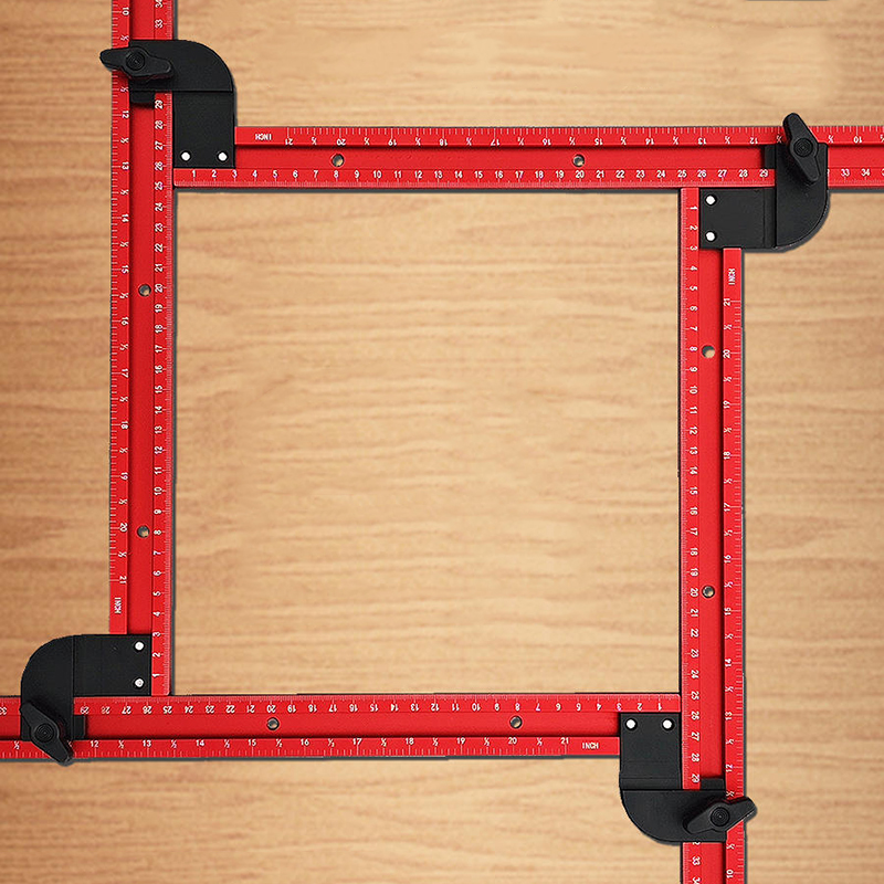 Woodworking Router Templates - 59cm regulowana kwadratowa prowadnica szablonu routera,