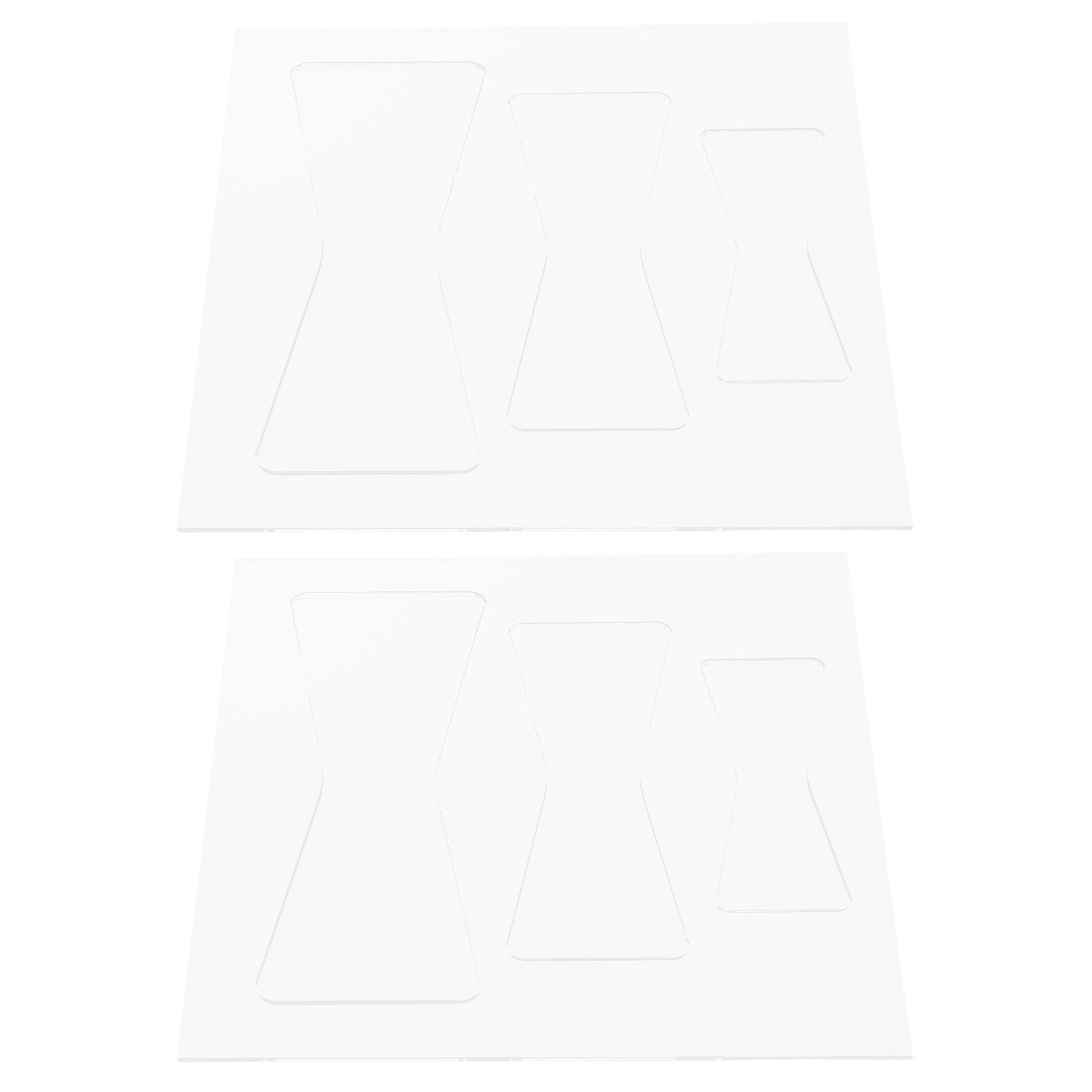 Woodworking Router Templates - 2 szt. Akrylowe szablony do obróbki