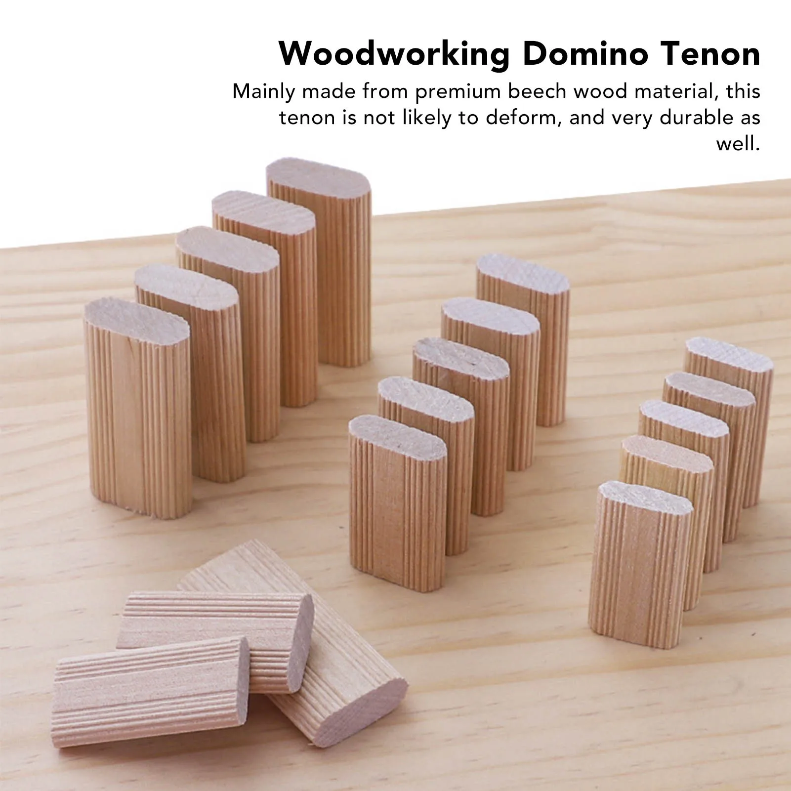 Woodworking Domino - Domino z drewna bukowego 8x40mm, luźne