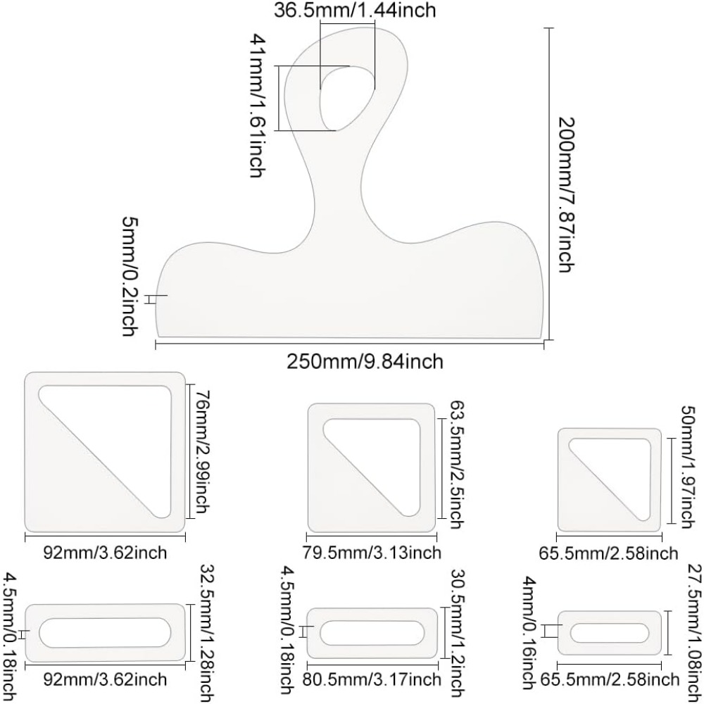 7 szt. Szablonów do charcuteri – Woodworking Router Templates recenzja i cena