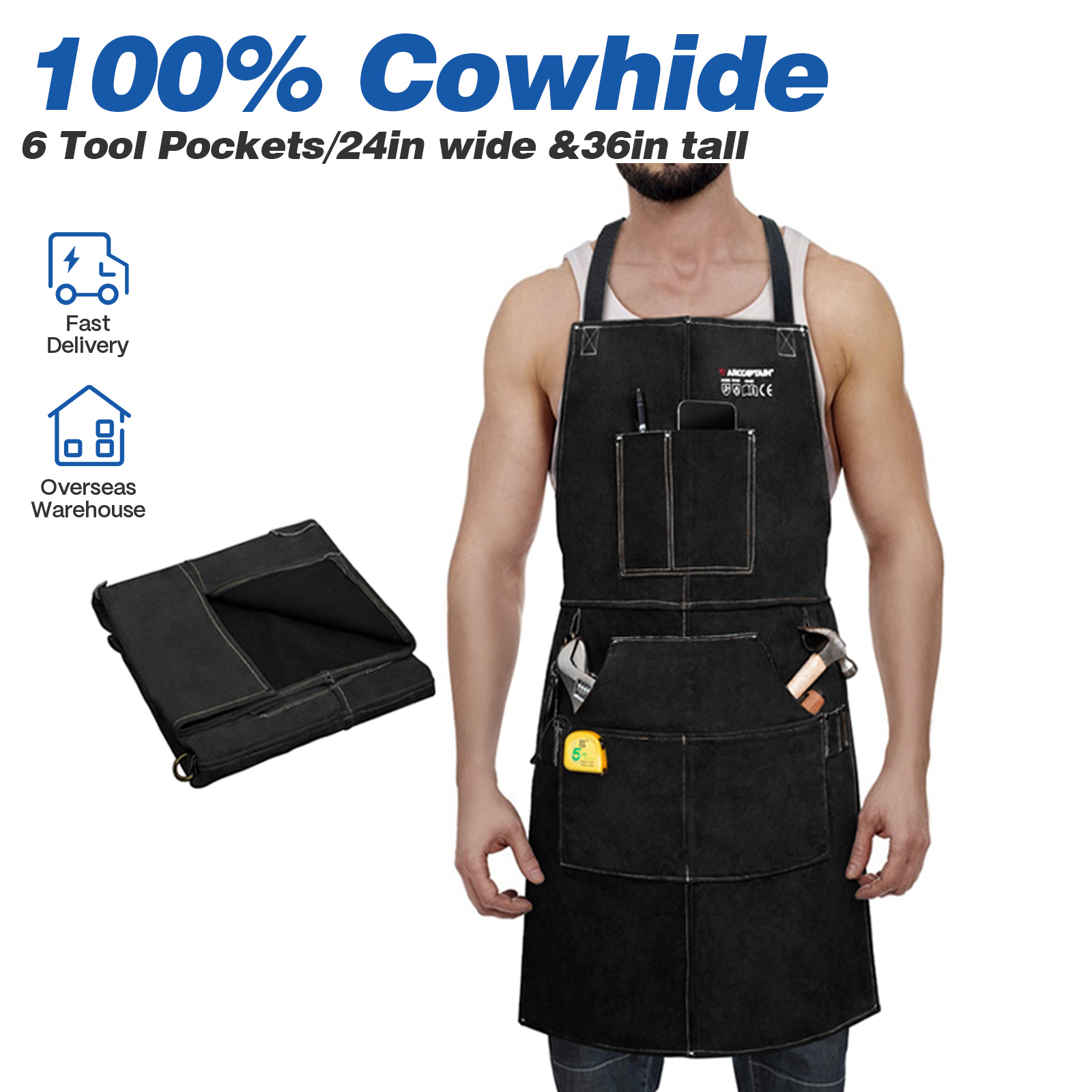 ARCCAPTAIN Skórzany fartuch sp – Woodworking Apron recenzja i cena