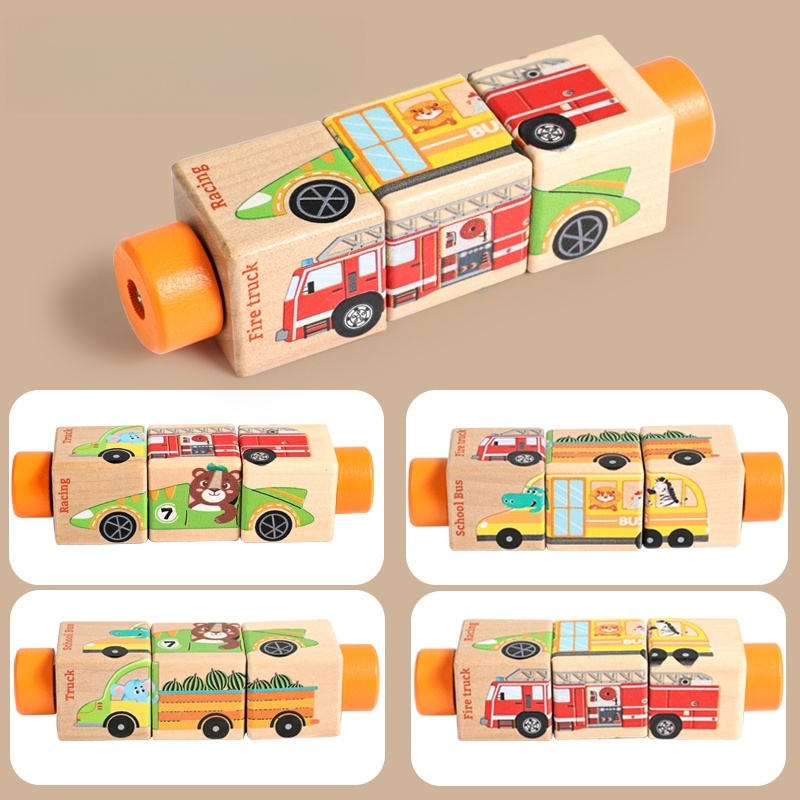 Drewniana obrotowa układanka d – Woodworking Jigsaw recenzja i cena