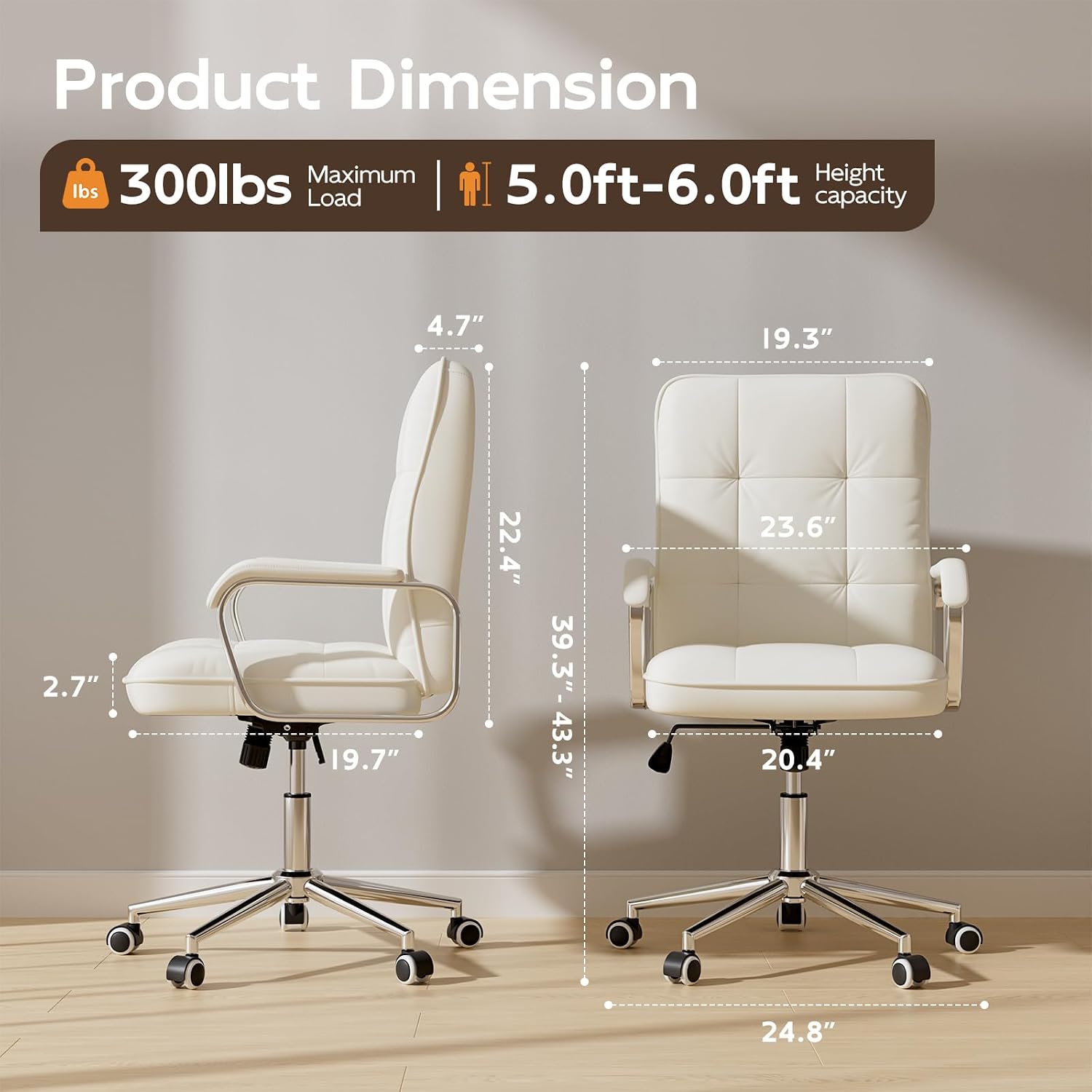 Skórzane krzesło biurowe z śre – Woodworking Desk Chair recenzja i cena