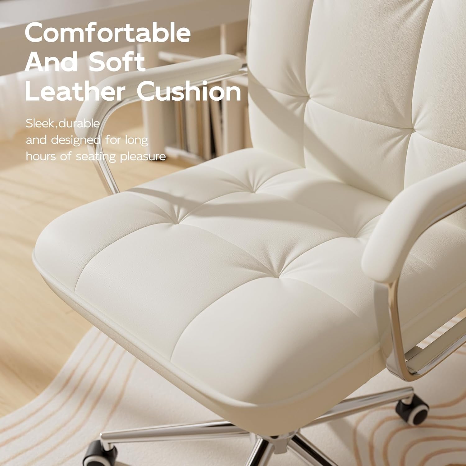 Skórzane krzesło biurowe z śre – Woodworking Desk Chair recenzja i cena