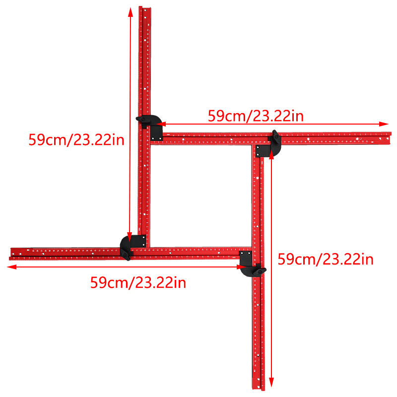 59cm regulowana kwadratowa pro – Woodworking Router Templates recenzja i cena
