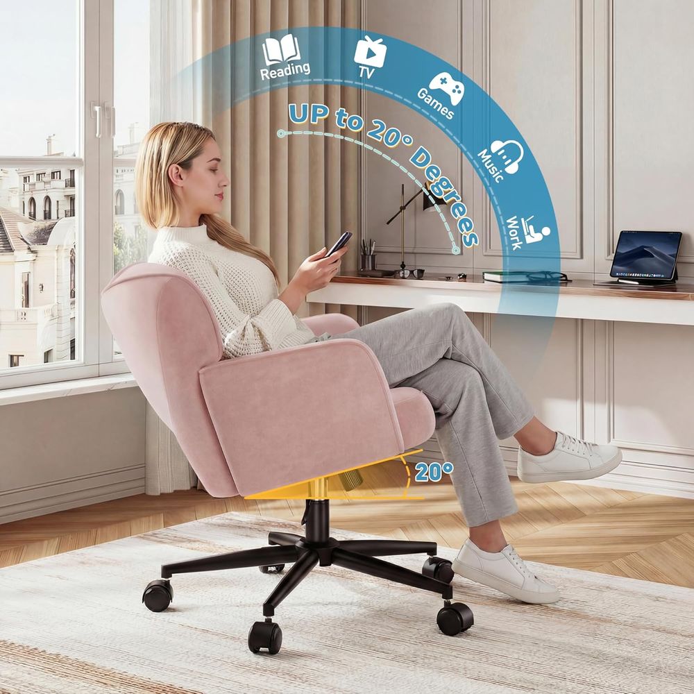 Regulowana na wysokość różowa  – Woodworking Desk Chair recenzja i cena