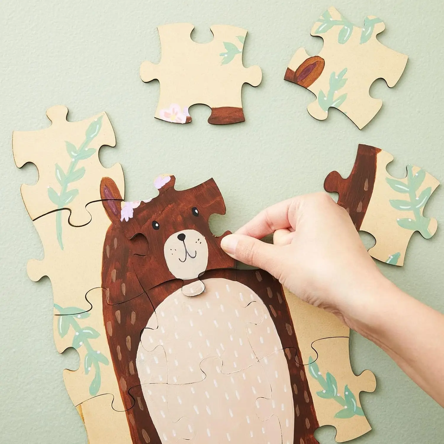 Naturalne brązowe puste elemen – Woodworking Jigsaw recenzja i cena